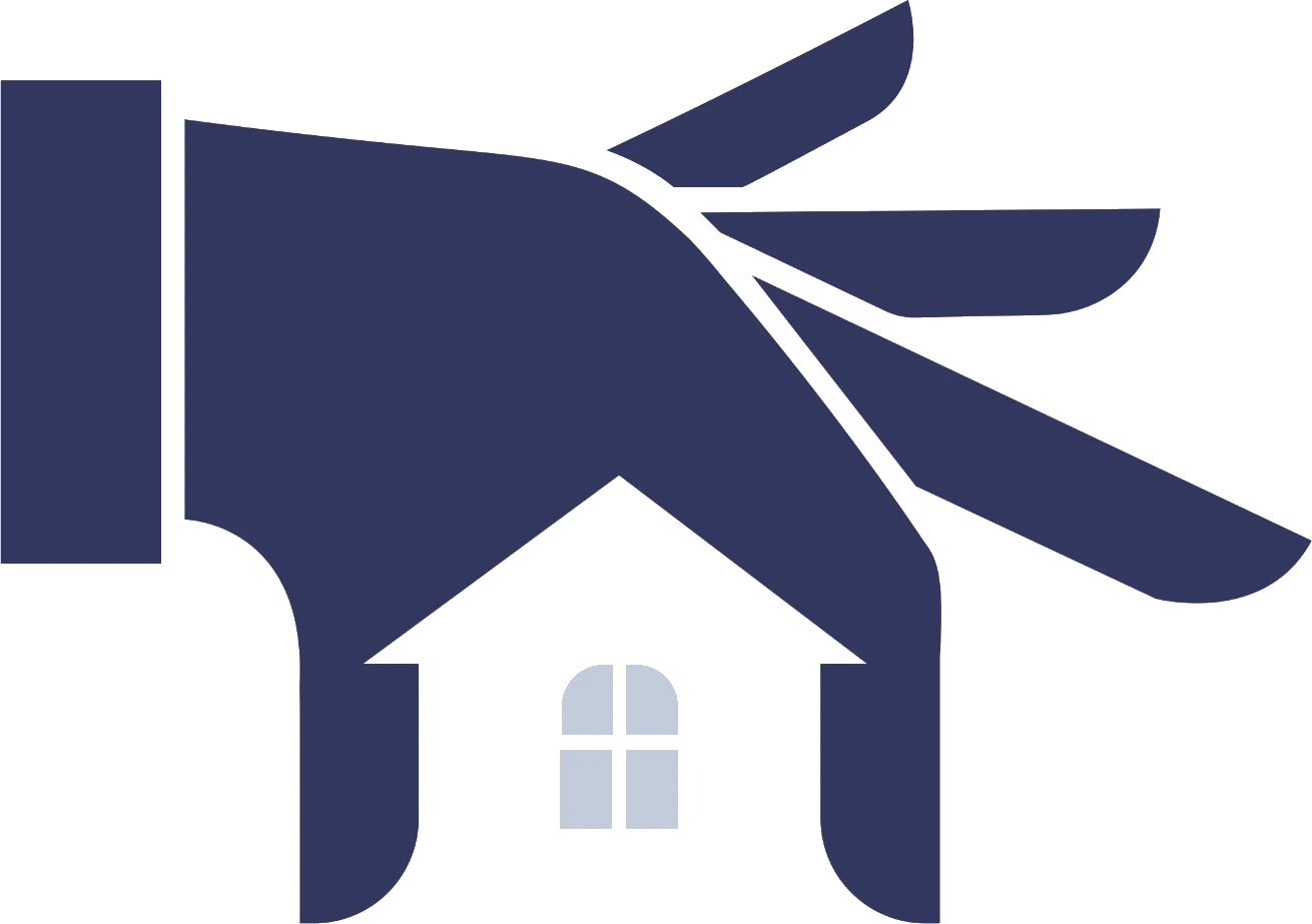Landlord Care logo, a hand sheltering a house
